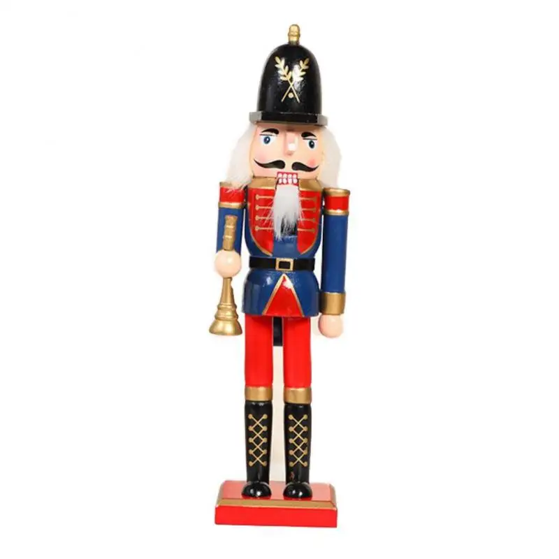 

30CM Wooden Nutcracker Soldier Figurines Ornaments Creative Vintage Gift Christmas Decorations Nutcracker Puppet Soldier