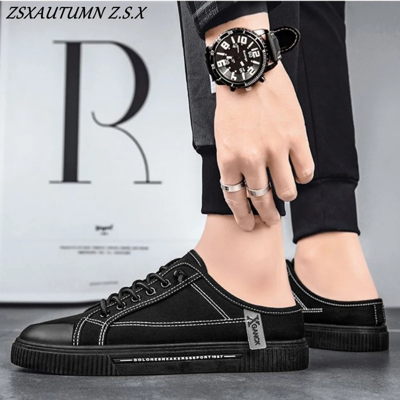 НОВИНКА 2025 года парусиновая обувь мужские летние туфли без каблука повседневная