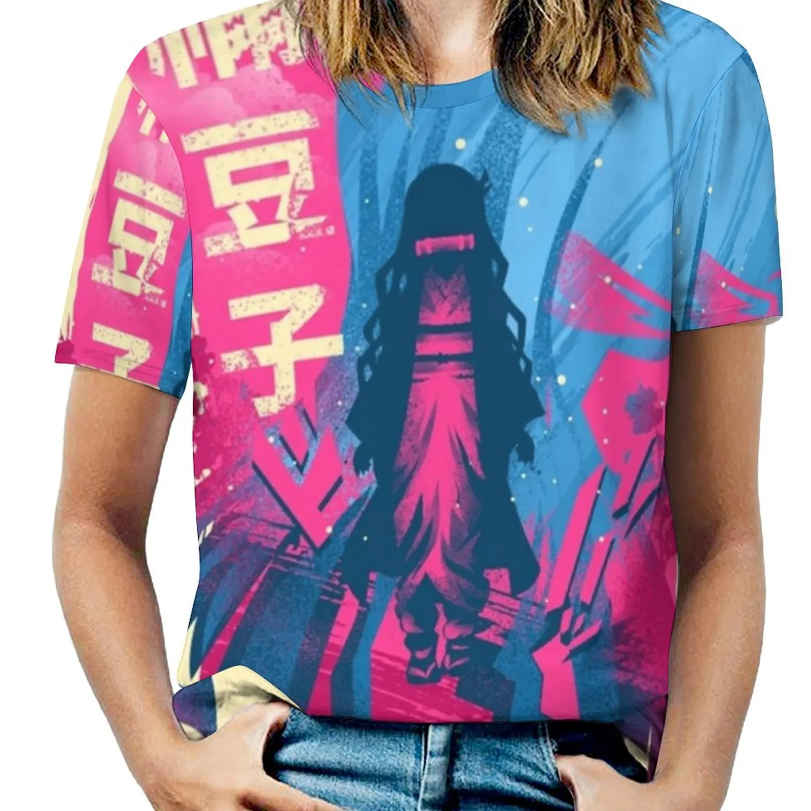 Футболка с оборками и коротким рукавом Demon Beauty-Mizuko женские летние футболки