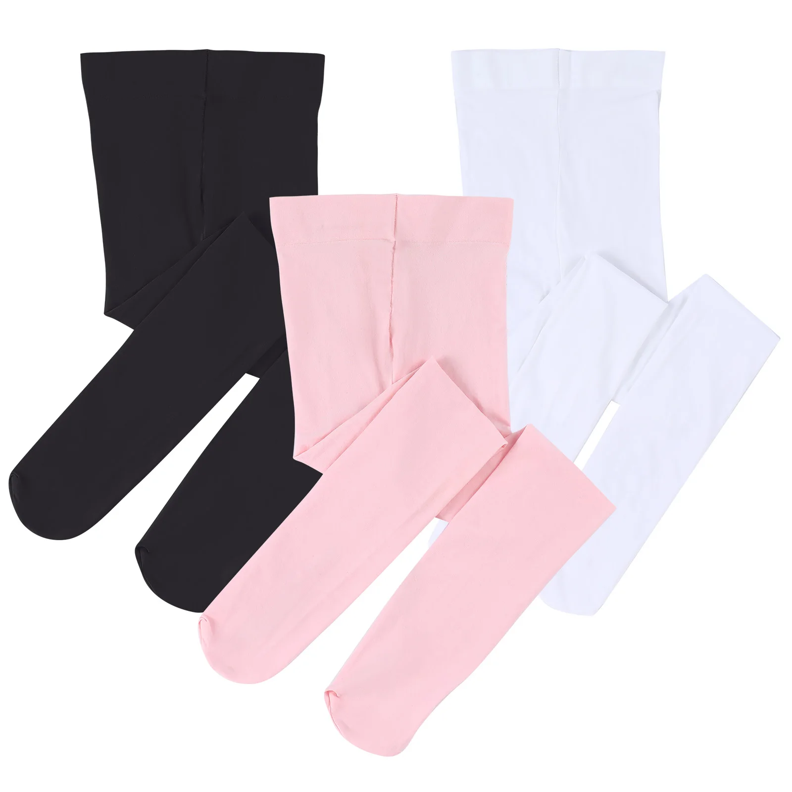 Kids Girls Highly Elastic Ballet Footed Tights Ultra Soft Dance Sockings Suitable For Girls Aged 4-16Y