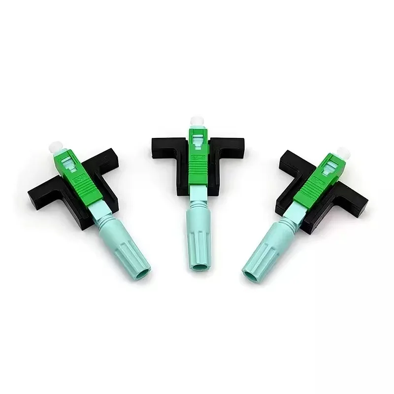 SC APC Fiber Optic Connector 58mm Single-Mode Optical Fast Connector FTTH Cold Connector Tool Fiber Quick Connector upc