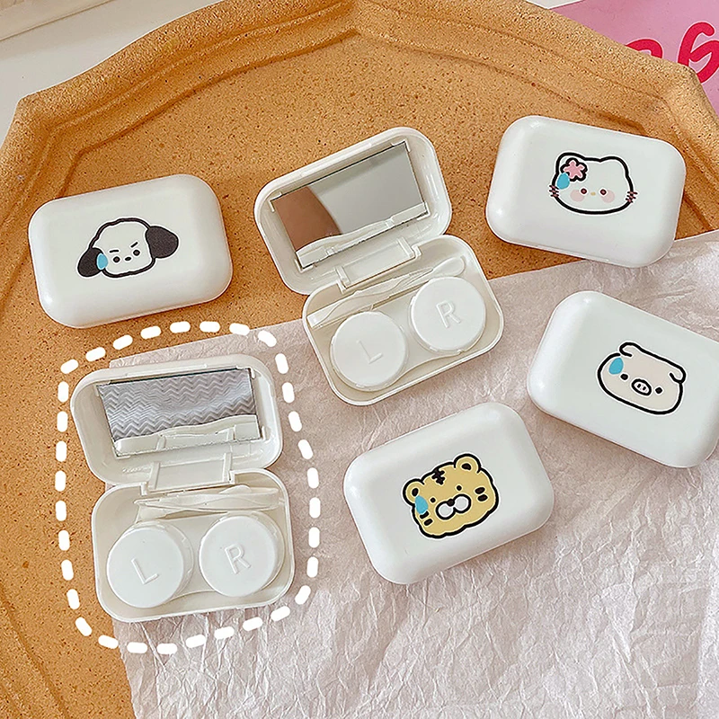 

Sanrio Cinnamoroll Kuromi Pompompurin Hello Kitty понравилось My Melody дышащая серия портативные контактные линзы детские игрушки для девочек