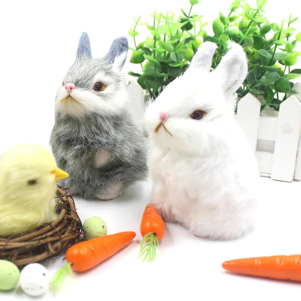 

Искусственный Цыпленок, кролик, пасхальное украшение, искусственные яйца из пенопласта для настольного сада, Декор, Детская Подарочная игр...