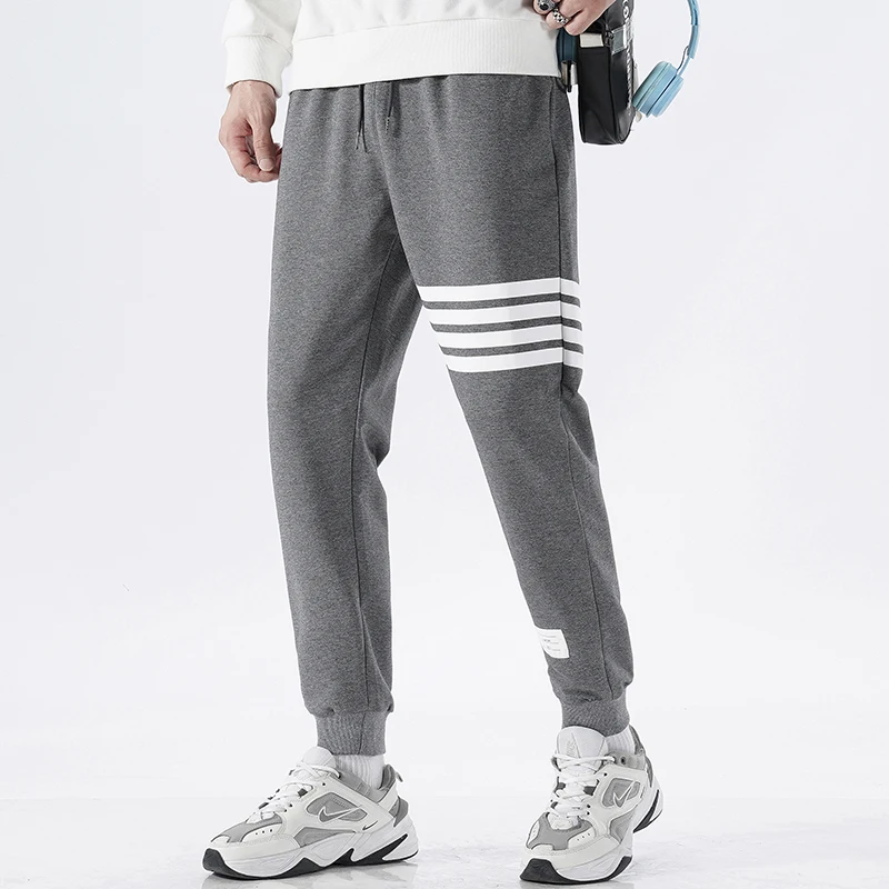 Брюки-карго мужские хлопковые повседневные модные спортивные штаны для бега в