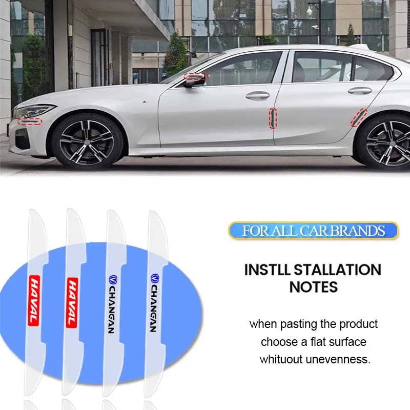 

Car Transparent Bumper Side Door Edge Protection Sticker for Peugeot 308 307 306 408 407 207 3008 107 Coupe Traveller Accessorie
