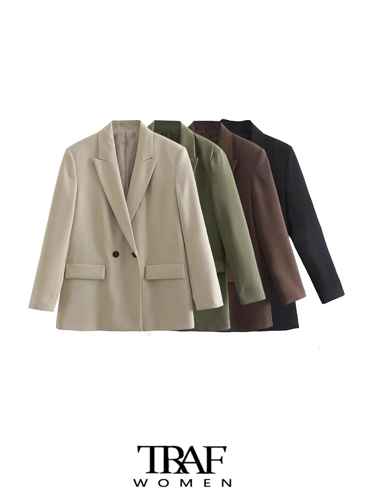 Женский двубортный блейзер с карманами