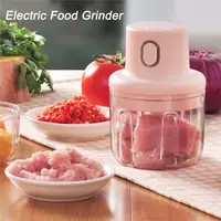 Wireless Electric Meat Grinder Food Chopper Mini Stainless Electric Kitchen Chopper Meat Grinder Shredder