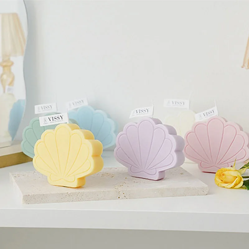 

Shell Candle Home Decoration Birthday Decoration Soy Wax Scented Candles Wedding Decoration Photography 1PC
