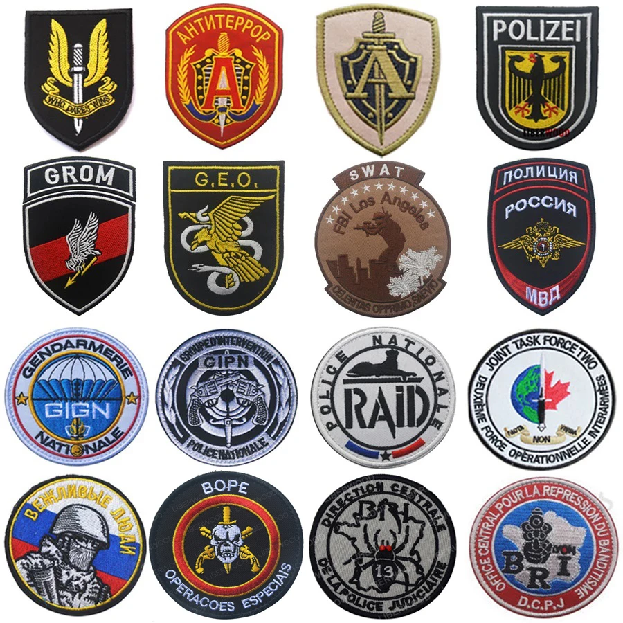 Английские немецкие французские русские польские эксклюзивные нашивки спецназа