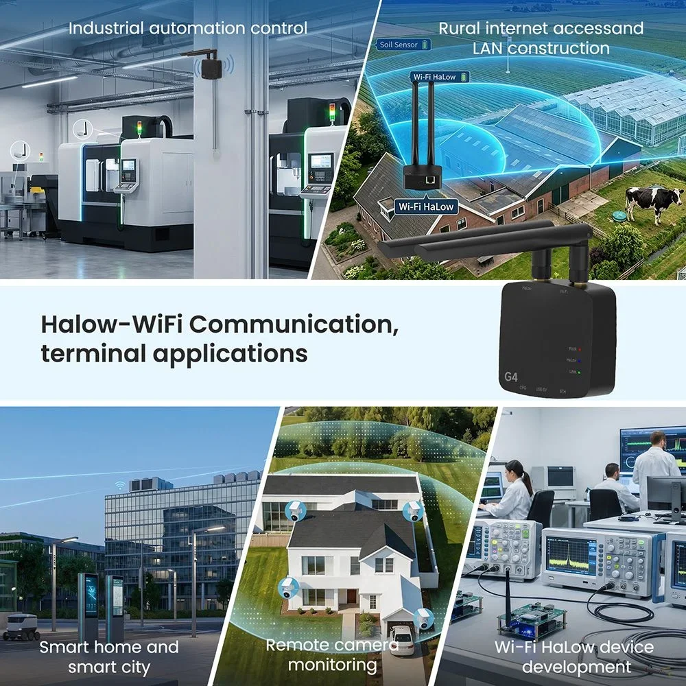 Фото Модуль Wi-Fi HaLow-шлюза Elecrow ThinkNode G4 с поддержкой Wi-Fi HaLow + двухдиапазонного режима 2,4 ГГц, поддержка сетевых режимов AP/STA/Mesh №3