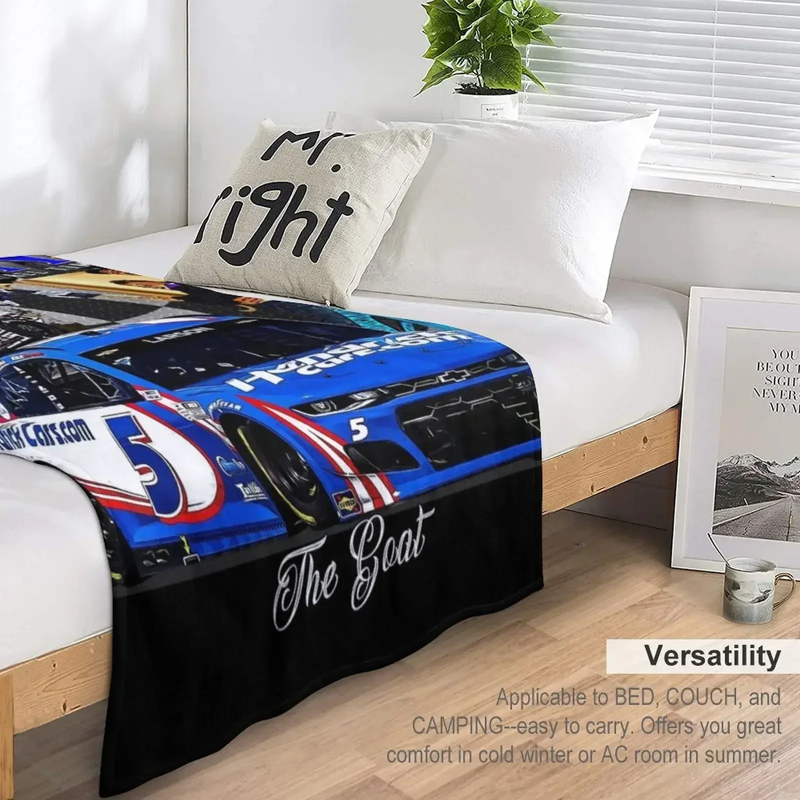 Kyle Larson The Greatest Гоночный автомобиль Водитель всех времен Пледы Retros Одеяла для