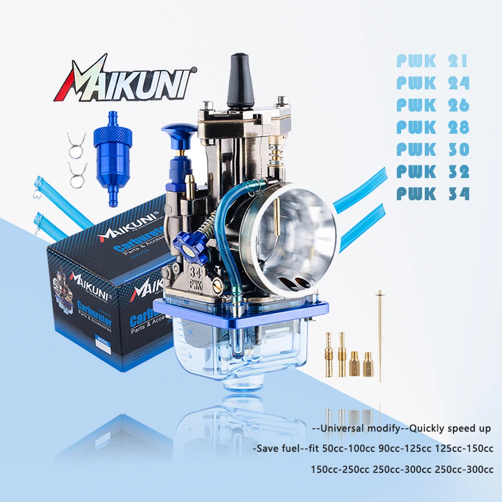 

Карбюратор для мотоцикла Mikuni PWK 21/24/26/28/30/32/34 мм