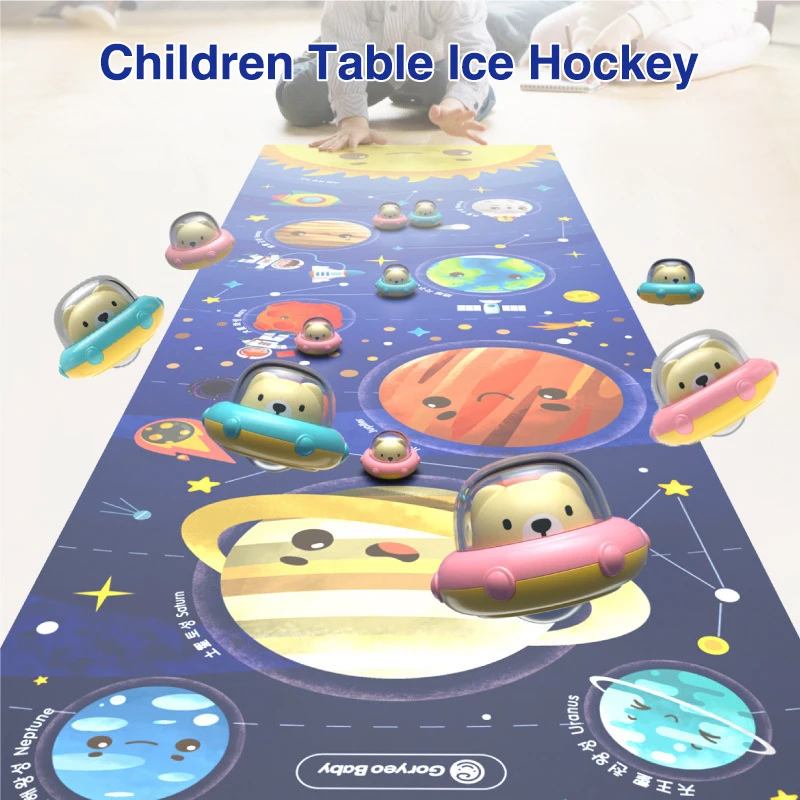 

Outdoor Interactive Table Game Toy Sports Children's Curling Toy Double Table Space Ice Hockey Educational Toy Set Parent-child