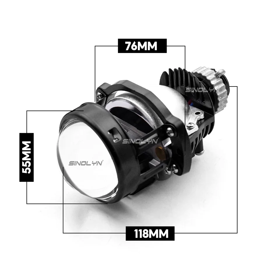 

Sinolyn 1,8 2,0 дюймовые синие линзы проектора Bi LED для фар H7 H4 H1 9005 9006 9007 светодиодные фонари Авто Фары мотоциклов h4 led с линзой светодиод hb3 лед лампы для авто bi led линзы Светодиодные линзы