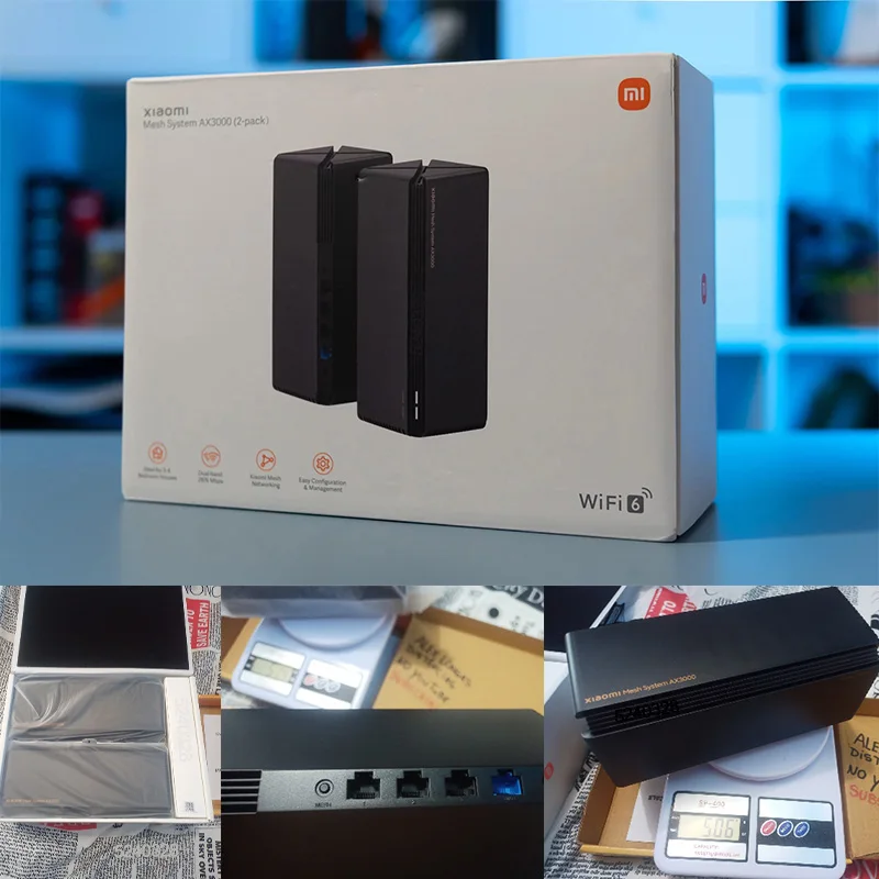 Xiaomi Mesh System AX3000(2 шт. в упаковке) Глобальная версия Wi-Fi 6 Vpn 5GHz IPV6 WPA3 WiFi роутер