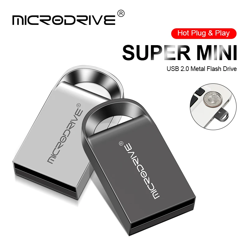 

Super mini pendrive metal USB flash drive 4gb 8gb 16GB 32GB 64GB 128GB pen drive USB2.0 tiny memory stick U Disk cle usb