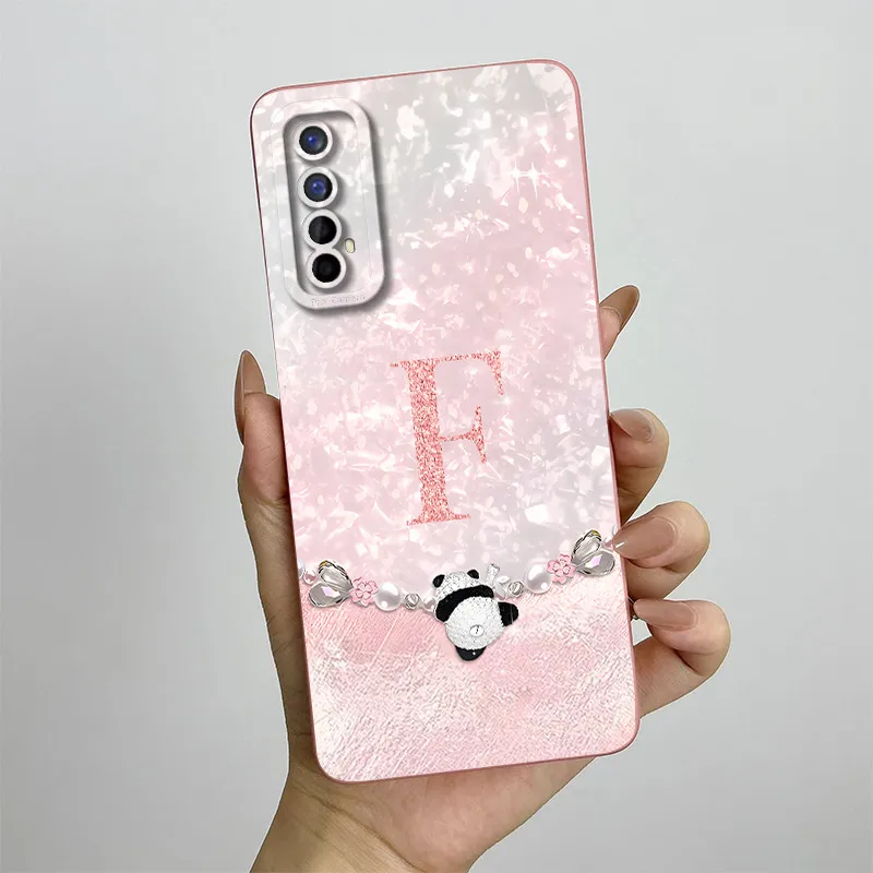 For Realme 7 RMX2151 RMX2155 Case Pro RMX2170 Phone Fashion Crown Letters Matte Anti Drop Soft Protective Cover
