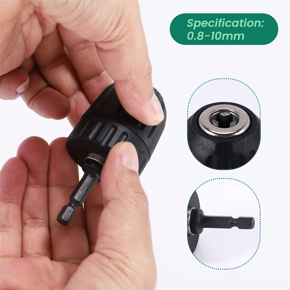 Безключевое сверло Φ 3/8 дюймов 24UNF + адаптер SDS с шестигранным хвостовиком 1/4-10 мм