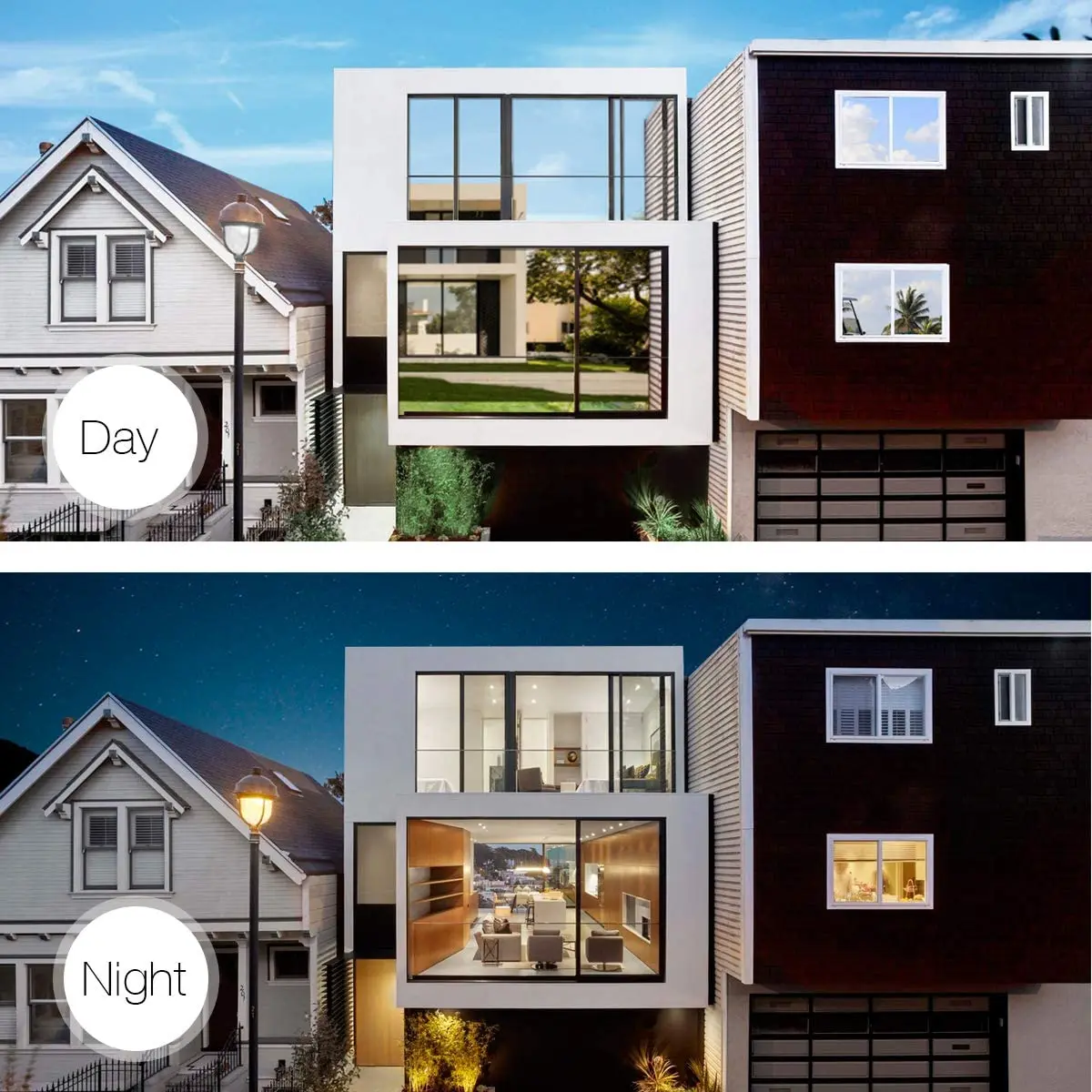 Односторонняя прозрачная стеклянная пленка для окон солнцезащитные наклейки