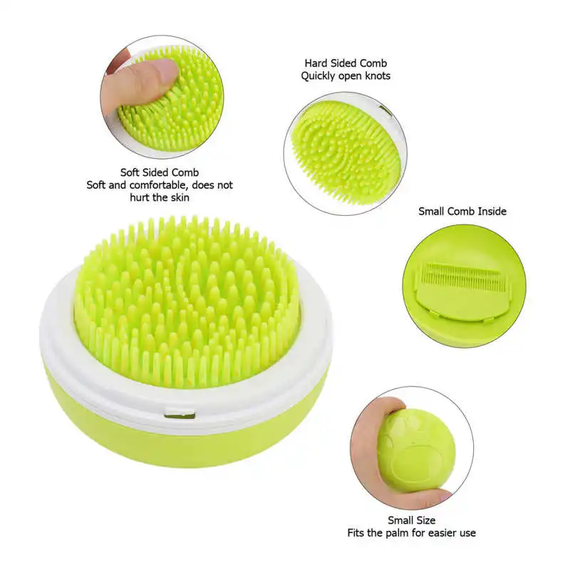 

Pet Bath Brush Massage Grooming Pet Shower Brush with Comb for Short Medium Haired Dog Cat Guinea Pig s