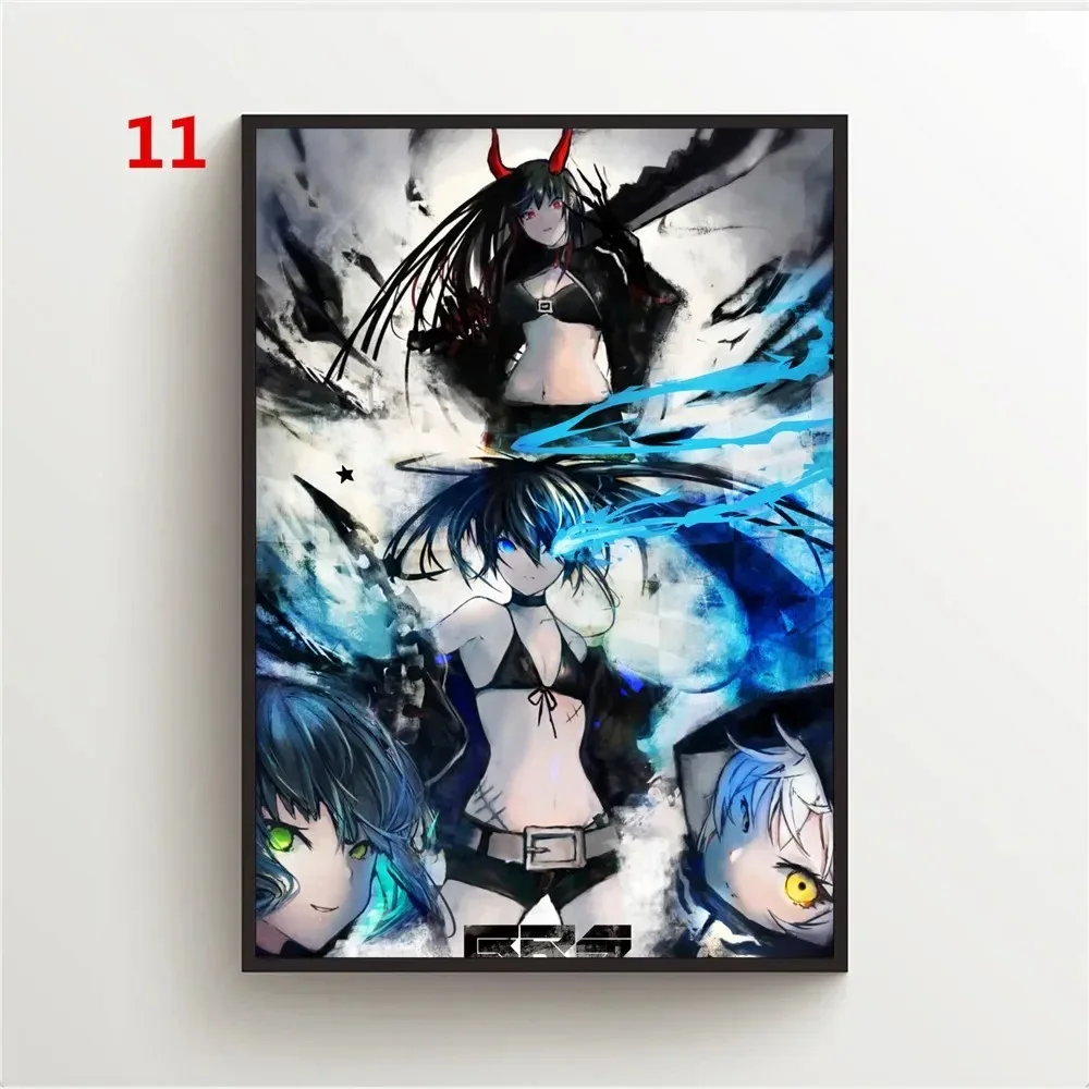 Современный стиль Kuking Mato Black Rock Shooter аниме постер холст с принтом водостойкие