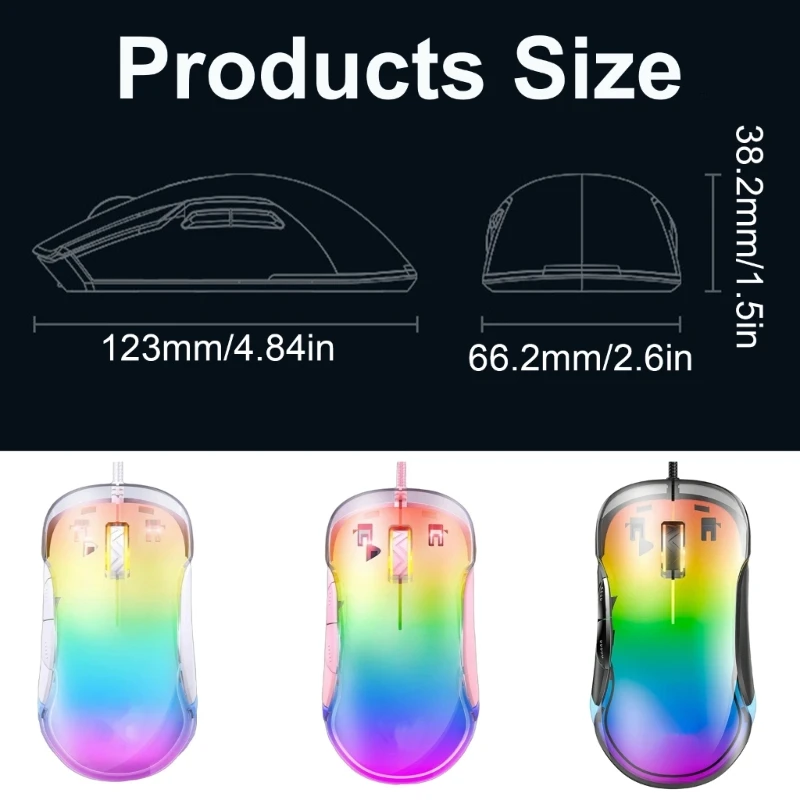 Стильная игровая мышь с точной прокруткой и оптическими характеристиками