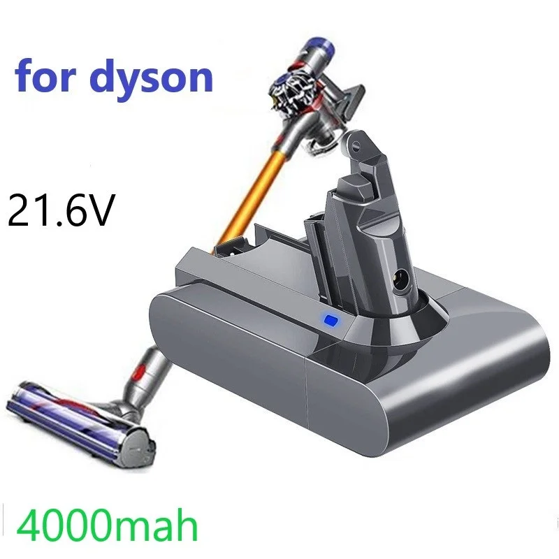 

2021 4000mAh 21.6V 38Ah Li-ion Battery for Dyson V6 DC58 DC59 DC61 DC62 DC74 SV09 SV07 SV03 965874-02 Vacuum Cleaner Battery
