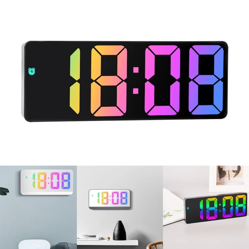 Auto Dimmer Easy Snooze And Makeup Mirror Alarms Timer Usb C