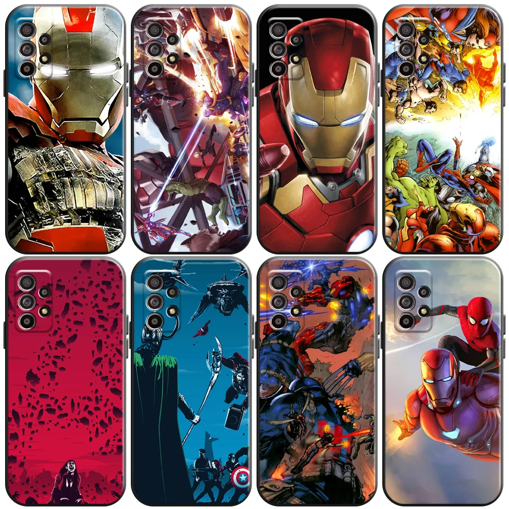 

Marvel Trendy People Phone Case For Samsung Galaxy A32 4G 5G A51 4G 5G A71 A72 4G 5G Coque Silicone Cover Funda Liquid Silicon