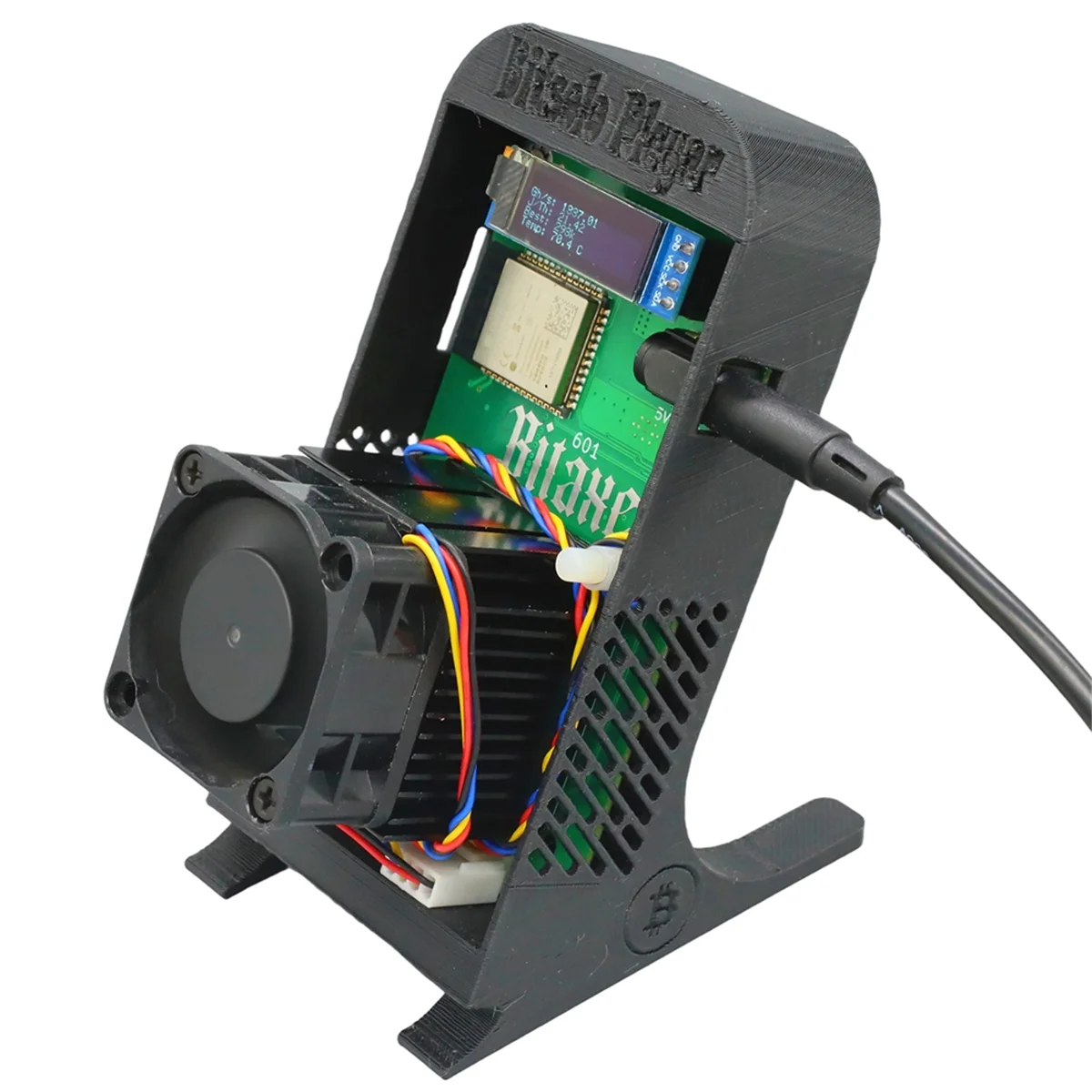 Bitaxe Gamma 601 Solo Miner 1 2TH/S 18 Вт BM1370 от Antminer S21 Pro Asic Bitcoin BTC с подставкой UK PLUG