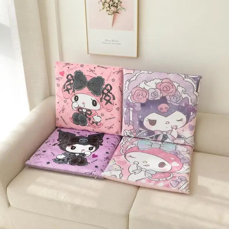 

Подушка для сиденья Kawaii Sanrio Kuromi Melody мультяшный утолщенный Противоскользящий подушка для обеденного стула из хлопка с эффектом памяти рождественские подарки для девочек