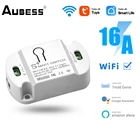 Миниатюрный Wi-Fi переключатель таймера Tuya сделай сам, Модуль Автоматизации умного дома с голосовым управлением, работает с приложением Alexa Google Home Smart Life, 1610 А