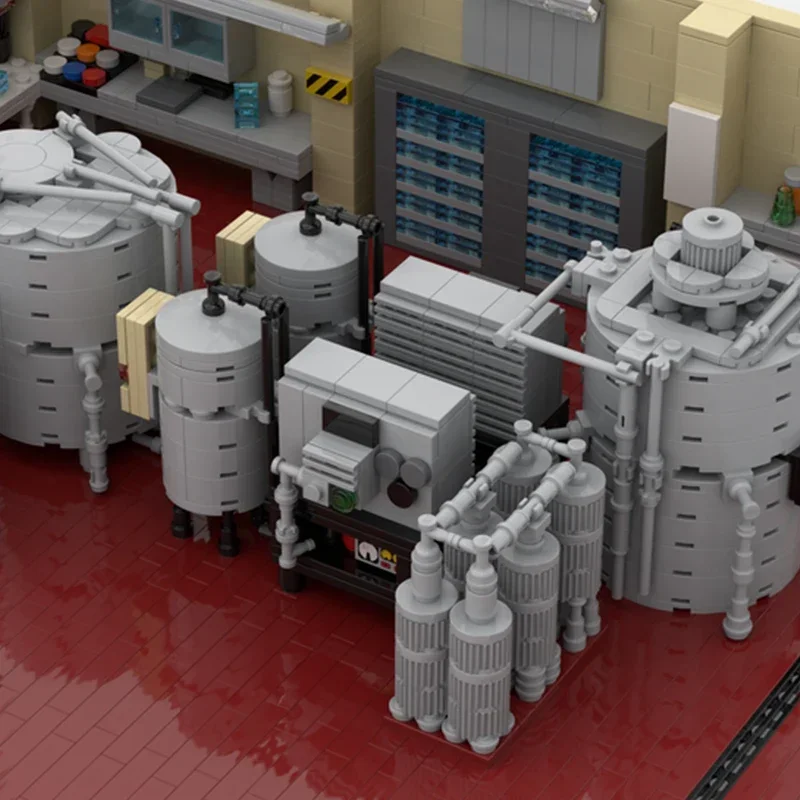 Популярная серия фильмов модель Moc строительные блоки наука суперлаборатория