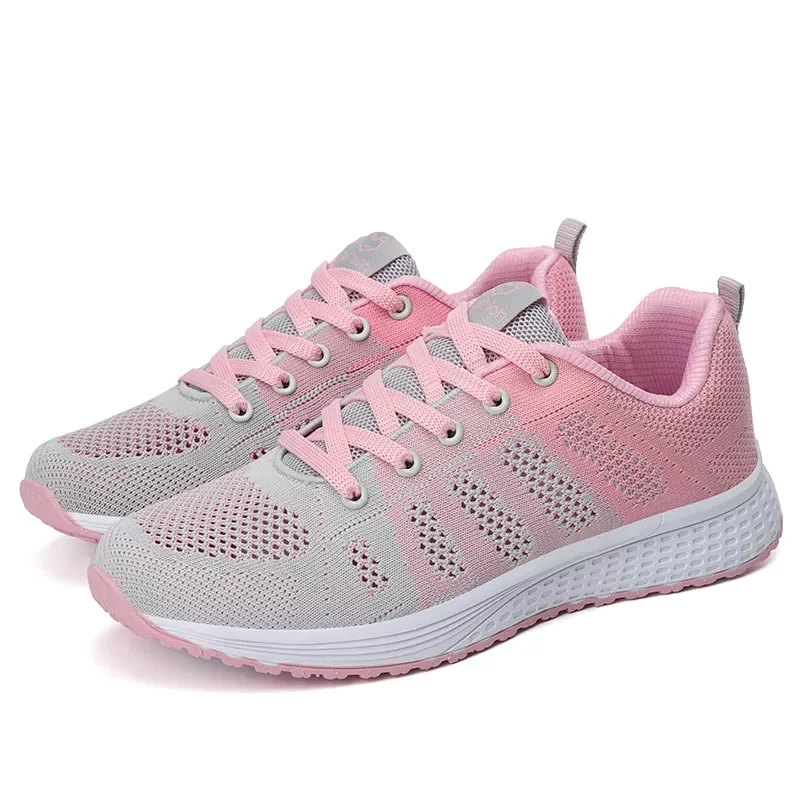 

NEW 2023 Sneakers Women Shoes Flats Casual Ladies Shoes Woman Lace-Up Mesh Breathable Female Summer Sneakers Zapatillas Mujer