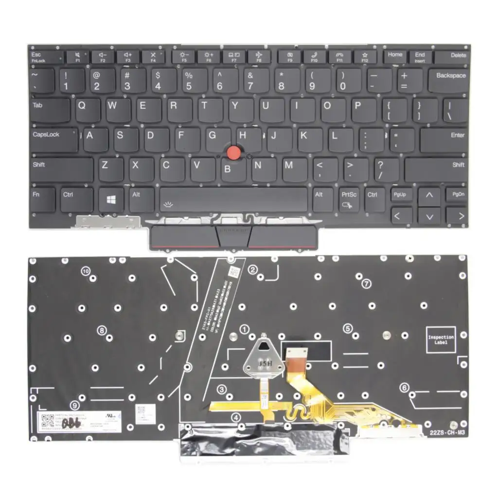 

New Original US For ThinkPad Lenovo X1 nano gen1 X1 nano gen2 X13 gen1 X13 gen2 English Backlit Laptop keyboard