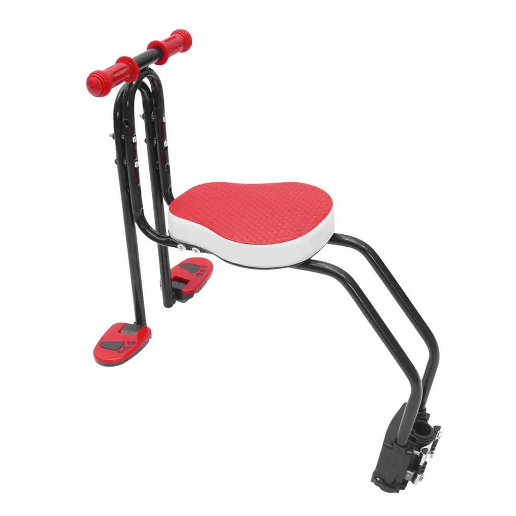 

Детское сиденье, велосипедное кресло, велосипедные принадлежности, нержавеющие повседневные велосипедные Нескользящие регулируемые компактные безопасные передние кресла