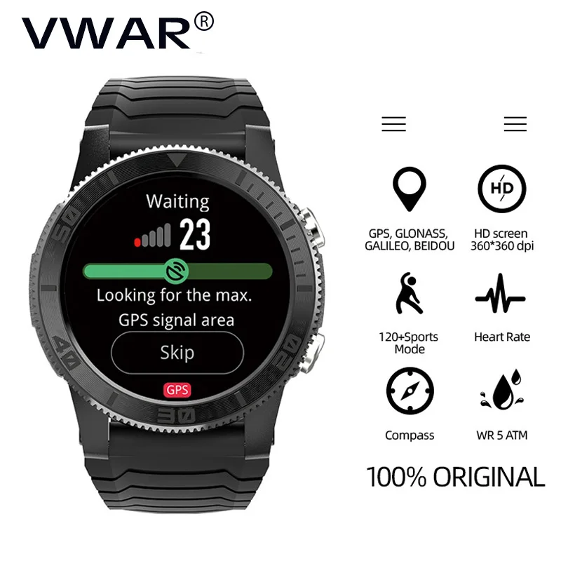 VWAR 2022 новые спортивные Смарт часы GPS ГЛОНАСС GALILEO Пульс SpO2 VO2max стресс 120 +