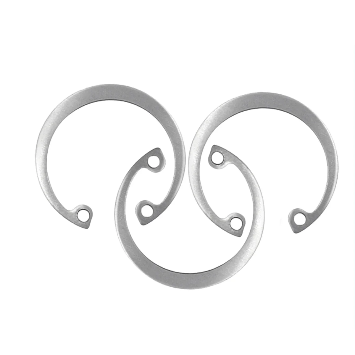 

304 Stainless Steel Hole With Enlarged C-Shaped Inner Circlip With Elastic Retainer Ring