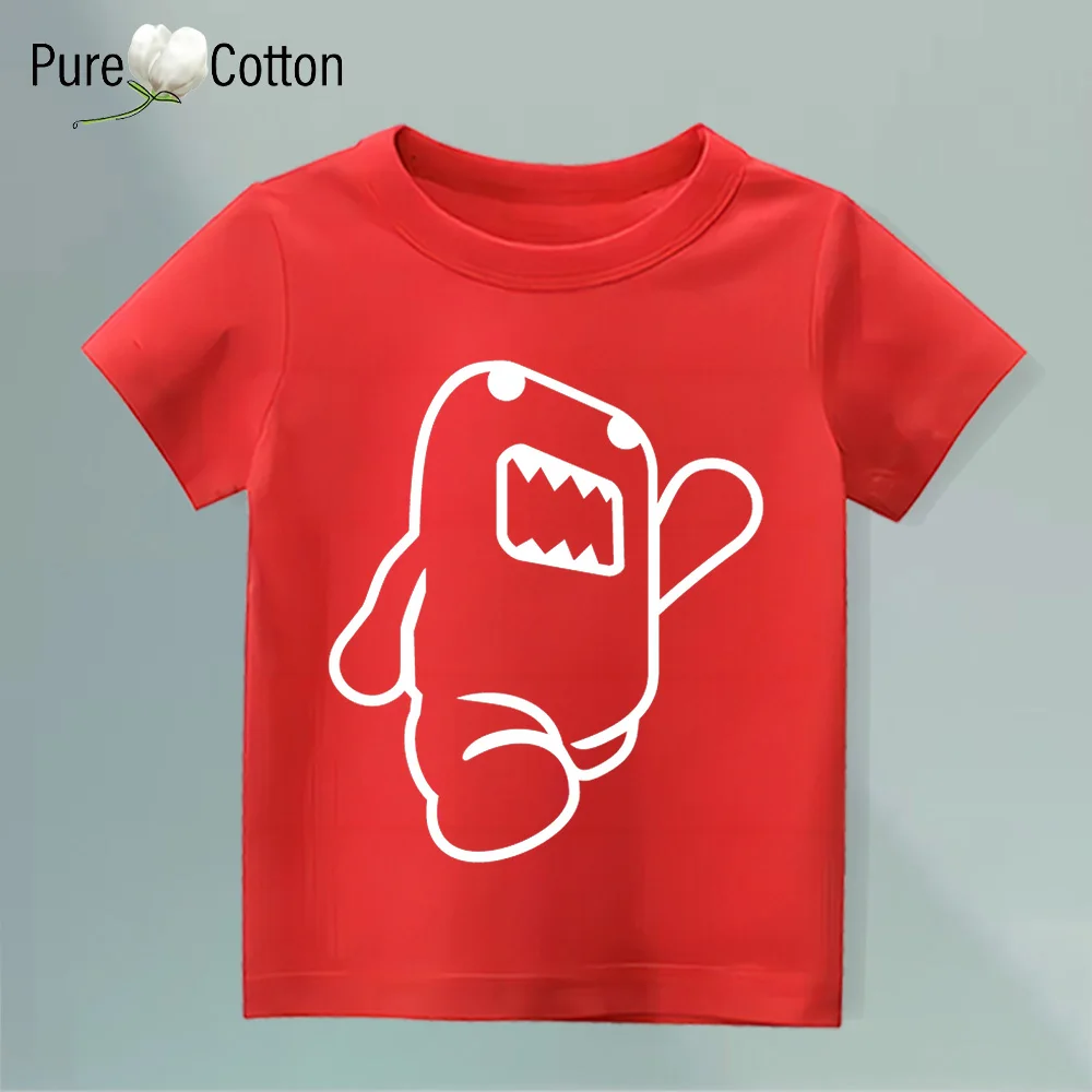 Детская Флуоресцентная Хлопковая Футболка С Круглым Вырезом И Короткими