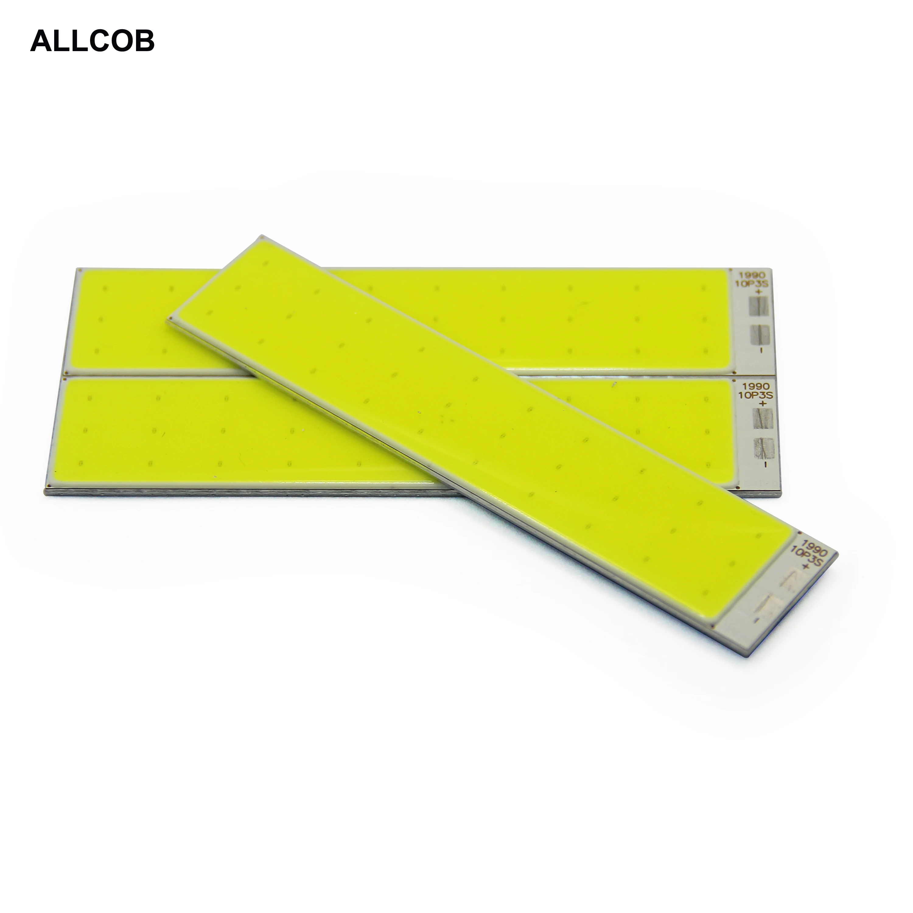 светодиодный светодиодный светильник под коб 500 lm лампы dc 9v 90x19mm холодный белый 6500k 5w 500ma светодиодный лист светодиодный источник для внутреннего/наружного декора лампы.