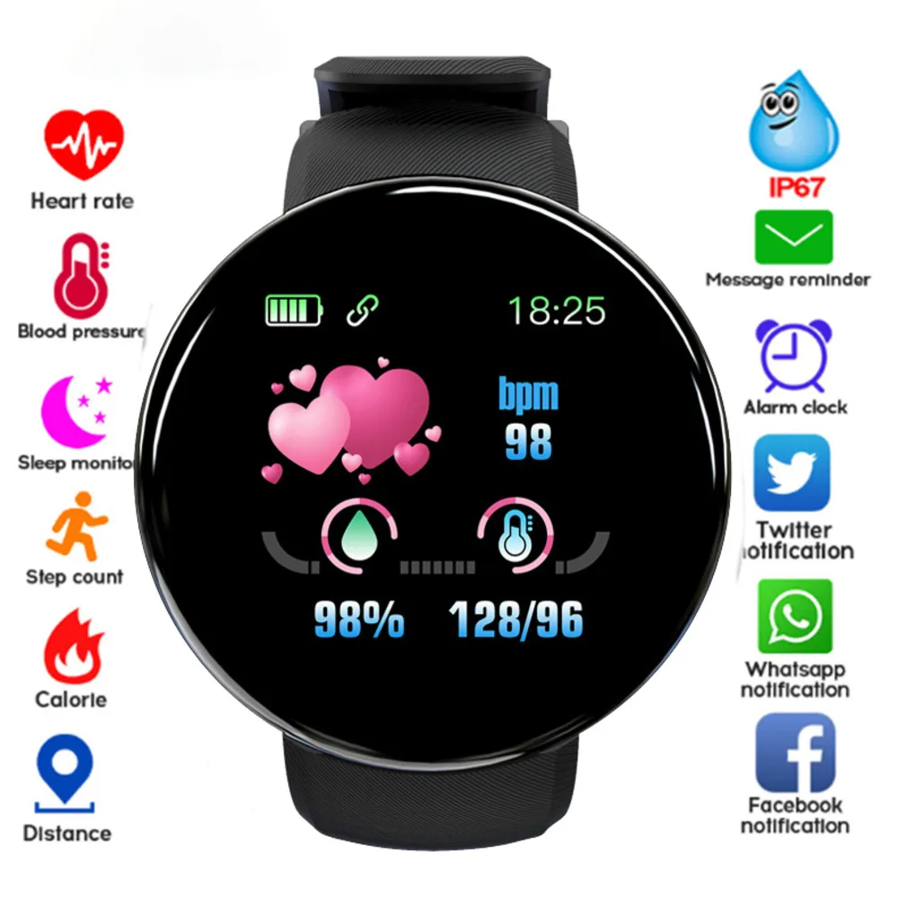 

New smart watch men women smart bracelet led smartwatch waterproof smart touch screen smartband 2022 smart bracelet