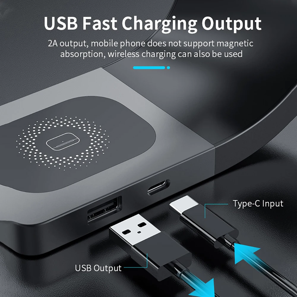 3 in 1 Qi Wireless Charger Stand For iPhone 14 13 12 11 Pro Max Mini Xs XR X 7 8 Plus SE3 Apple Watch Airpods Fast Charging Dock