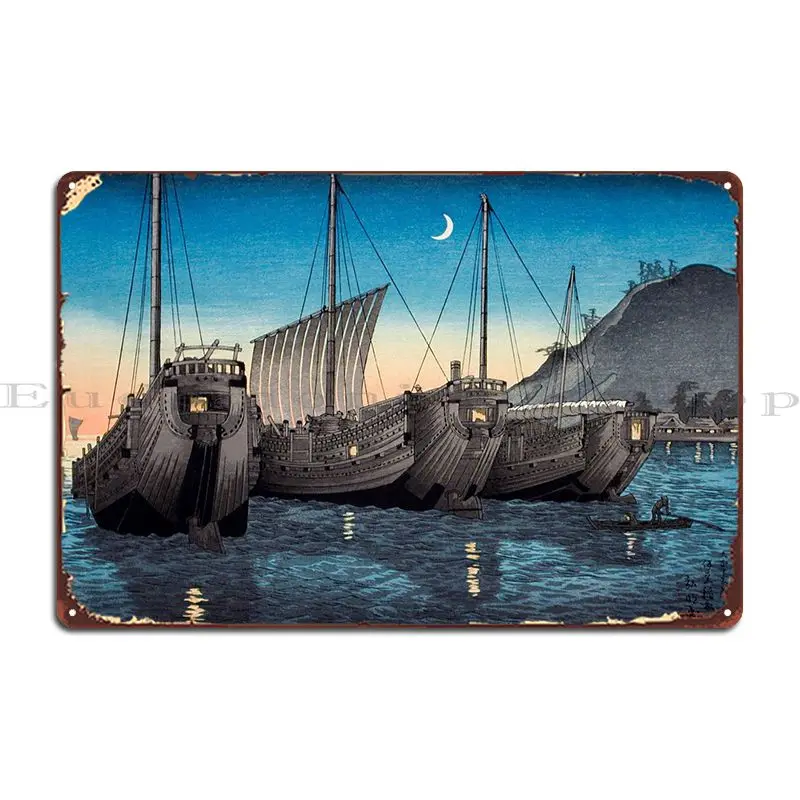 Металлический знак Junks In Inatori Bay Izu домашние персонализированные таблички для