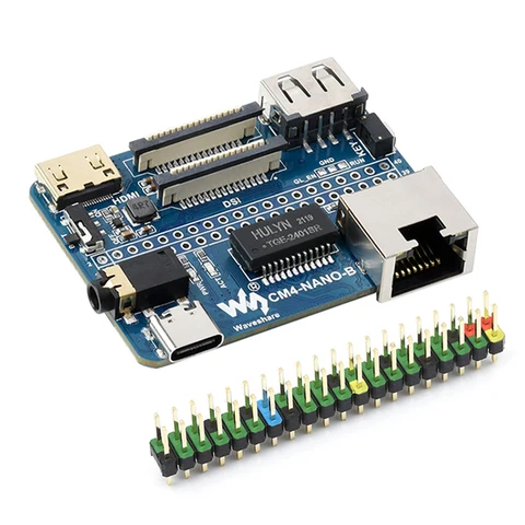 Материнская плата Raspberry Pi CM4 Nano Base Board (B)USB CSI DSI Mini HDMI-совместимая с Gigabit Ethernet RJ45, такой же размер, как CM4 для Raspberry Pi