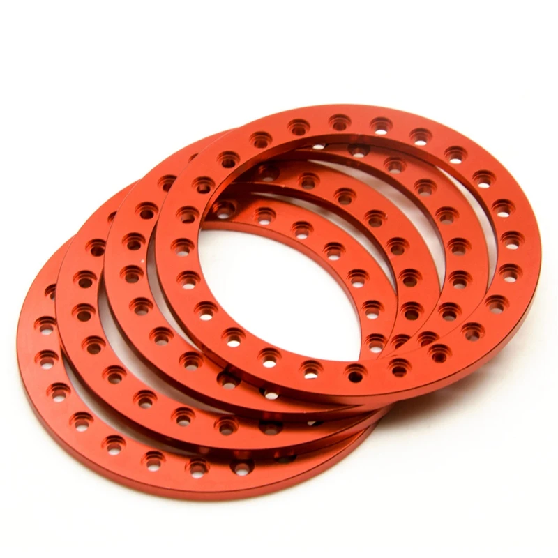 

4 шт., металлическое кольцо, Beadlock для колес, обода 1/10 RC Crawler Axial SCX10 AXI03007 90046 Traxxas TRX4