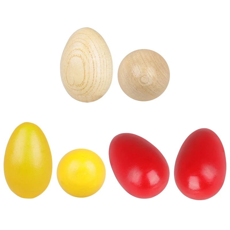

Kids Pretend Play Wood Food Eggs Yolk Food Children Kid Education Montessori Toy