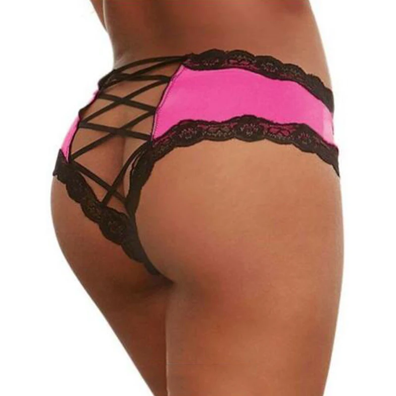 

Женские кружевные сексуальные трусики, дышащие удобные стринги, приятные для кожи мягкие стринги, однотонное кружевное боковое белье, женс...