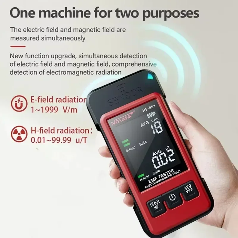 NOYAFA NF-601 Обнаружение силы электрического и магнитного поля в реальном времени с