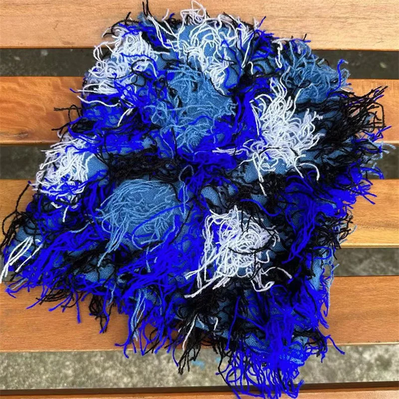 Балаклава потертая вязаная лыжная маска на все лицо для мужчин уличная