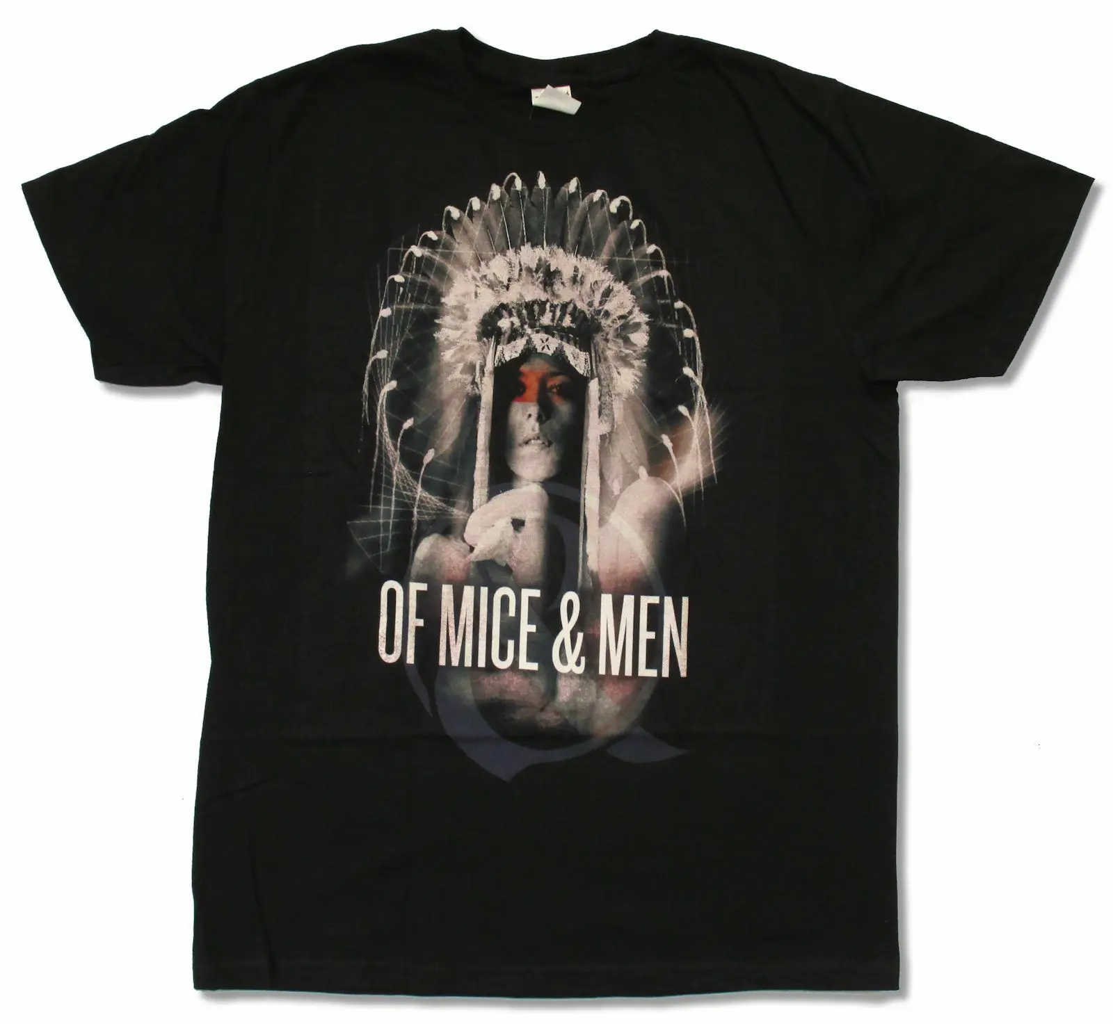

Of Mice & Men Indian Girl Black T Shirt New